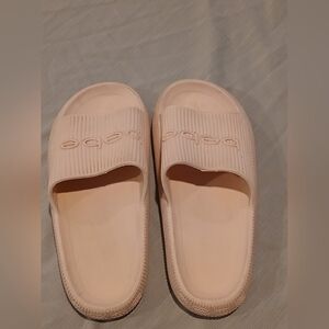 BeBe Light Pink Slide Sandals Size 8 Womens